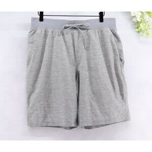 Lululemon T.H.E. Short Lined Heather Allover Sea Salt Light Cast Grey Sz L